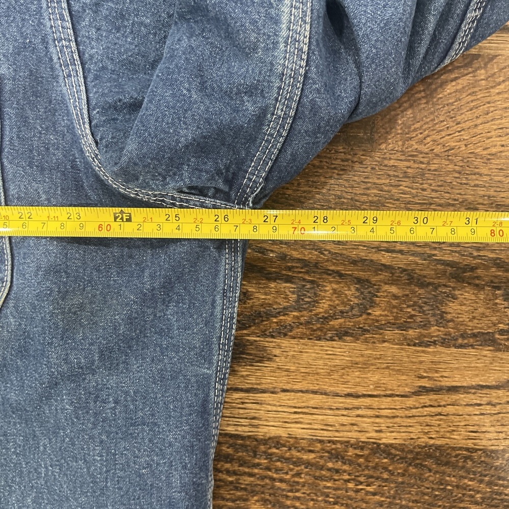 Vintage Dickies Denim Flannel Lined Jacket Work Chore/Trucker Corduroy Collar XL - Picture 7 of 7